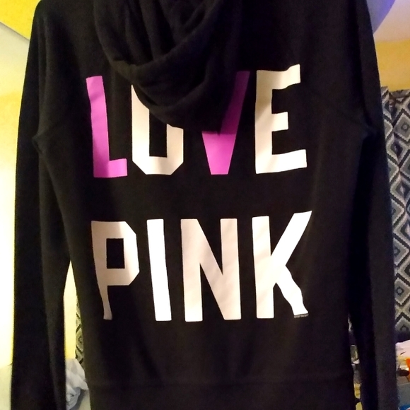 Pink by VS Black Zip-Up "Love Pink" Hoodie - Picture 1 of 1